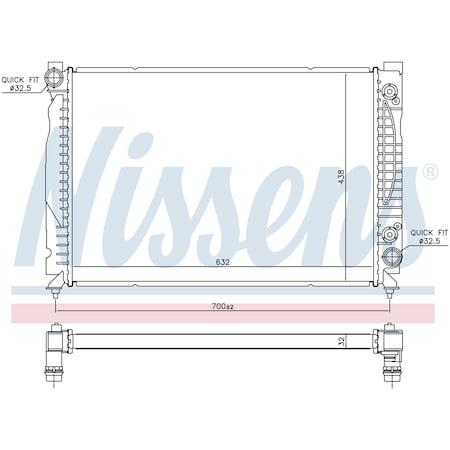 Nissen Nissens Radiator, 60316 60316